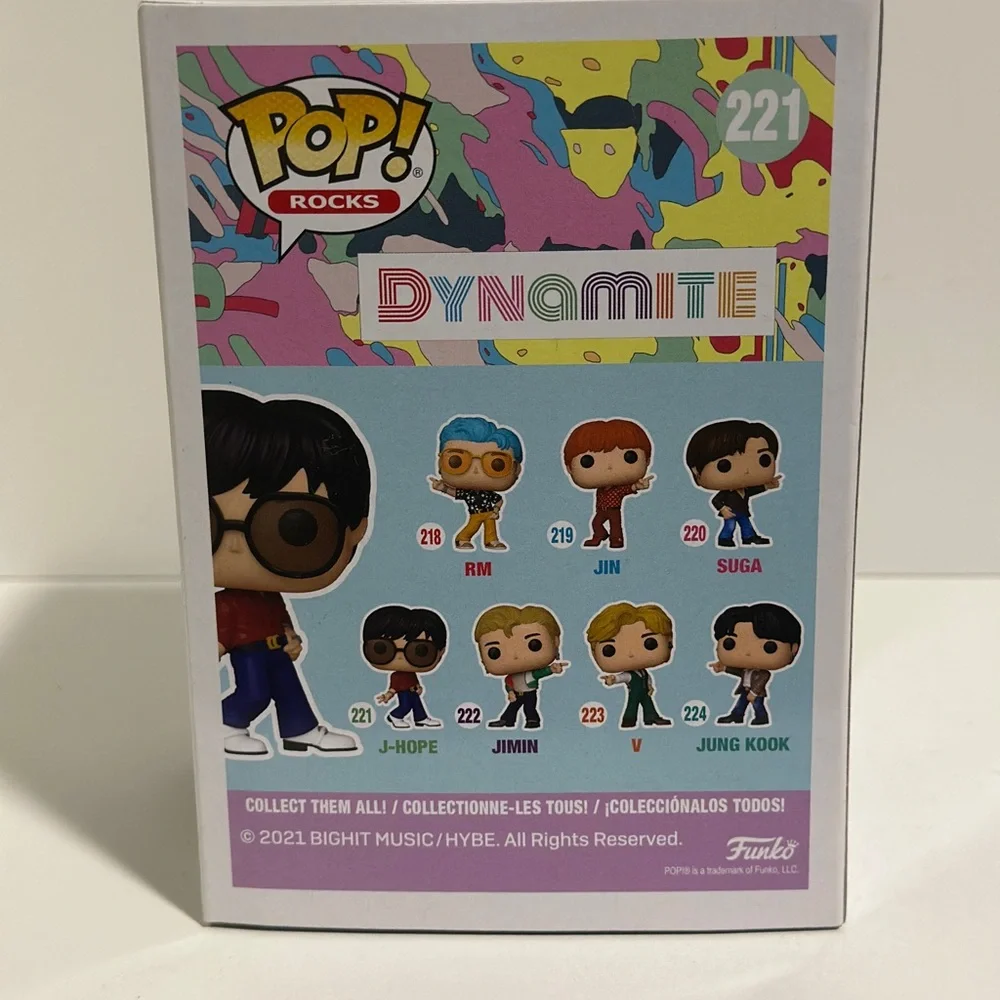 Funko Pop! Rocks J-Hope Vinyl Figure with Black and Brown Accents - Picture 2 of 2